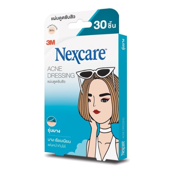 3M Nexcare Thin Acne Dressing แผ่นแปะสิวลดสิวอักเสบ&nbsp;