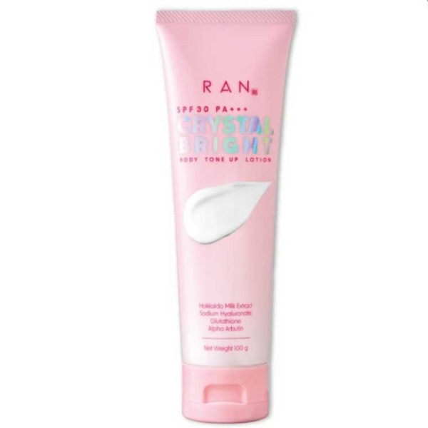 โลชั่นกันแดดโทนอัพ RAN Crystal Bright Body Tone Up SPF30