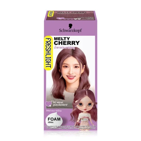 ยาย้อมผมสีชมพู Freshlight Foam Melty Cherry
