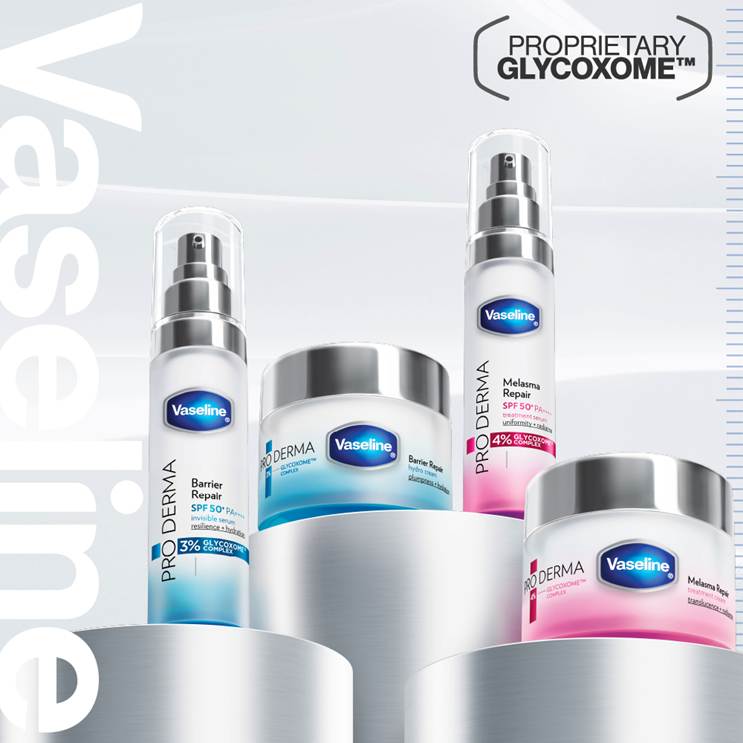 หัวใจสำคัญของ Vaseline Pro Derma Face Care คือ GLYCOXOME™ เทคโนโลยี