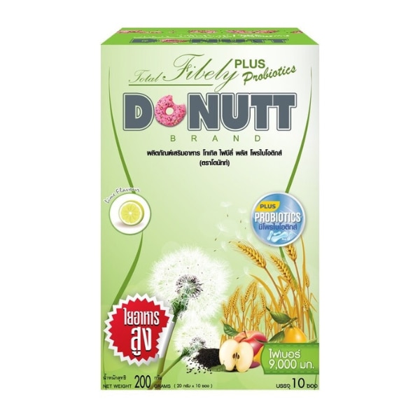 ไฟเบอร์ช่วยขับถ่าย Donutt Total Fibely Plus Probiotics