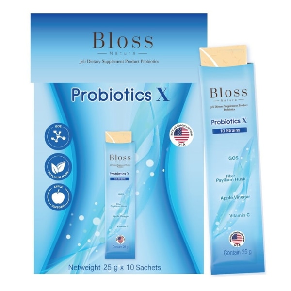 Bloss Natura Jeli Probiotic อาหารเสริมโพรไบโอติกแบบเจลลี่&nbsp;