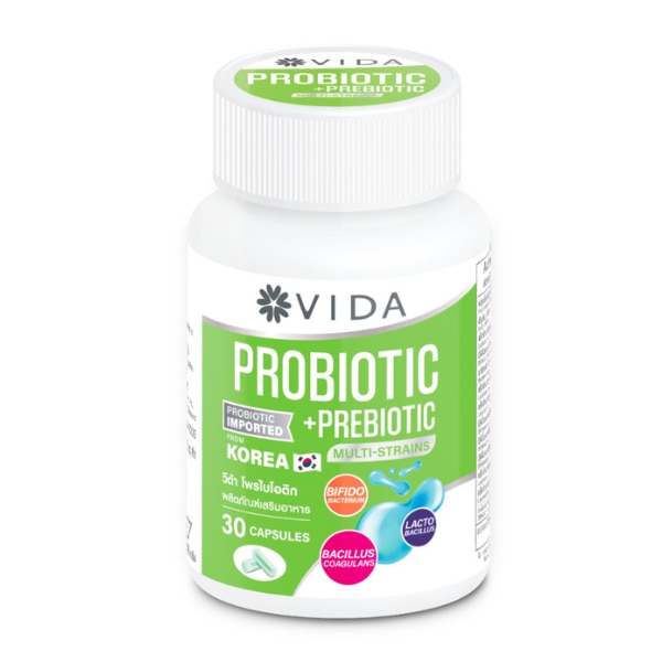 Vida Probiotic อาหารเสริมโพรไบโอติก 30,000 ล้านตัว