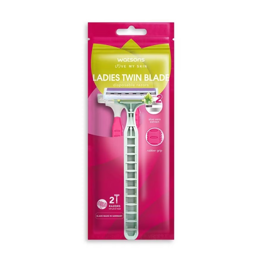 มีดโกนผู้หญิง Watsons Ladies Twin Blade Disposable Razors
