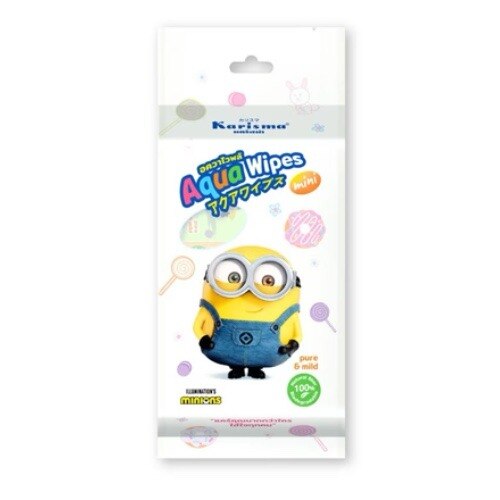 ทิชชู่เปียกเช็ดหน้า Karisma Mini Aqua Wipes น้ำบริสุทธิ์ พกพาสะดวก