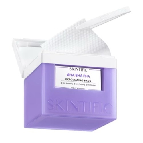โทนเนอร์แพด SKINTIFIC AHA BHA PHA Exfoliating Pads ผลัดเซลล์ผิว