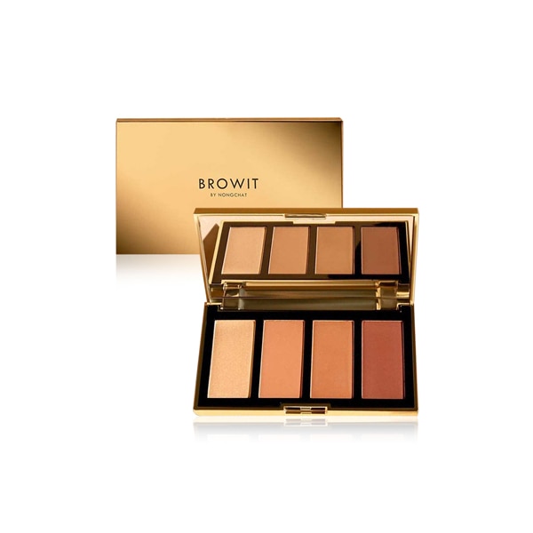 Browit Highlight and Contour Pro Palette พาเลตต์คอนทัวร์ที่เหมาะกับการแต่งหน้าไปลอยกระทงออกงานกลางคืนสไตล์สายฝอ