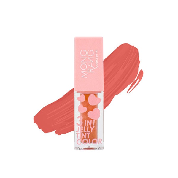 เครื่องสำอางถูกและดี MONGRANG 3in1 Jelly Tint Color