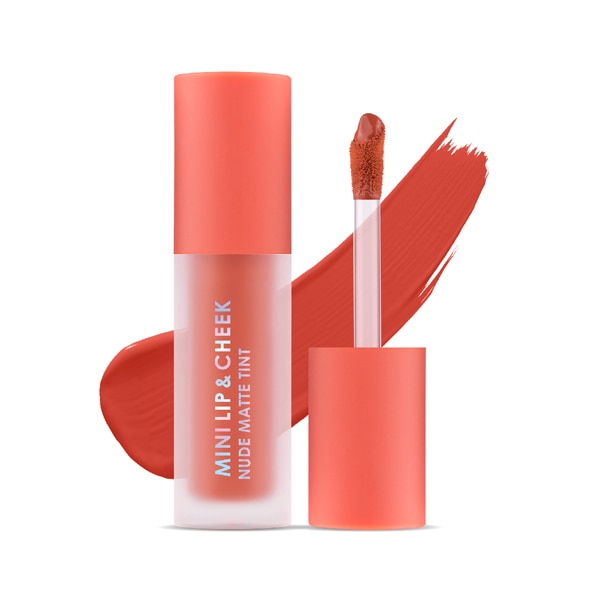 เครื่องสำอางถูกและดี Cathy Doll Mini Lip Cheek Nude Matte Tint