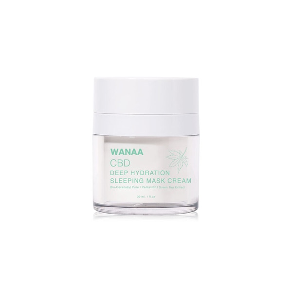 มาร์คหน้าทุกวันด้วย Wanaa CBD Deep Hydration Sleeping Mask Cream สูตรผสานคุณค่า CBD