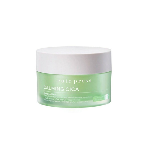 มาร์คหน้าทุกวันด้วย Cute Press Calming Cica Over Night Sleeping Mask