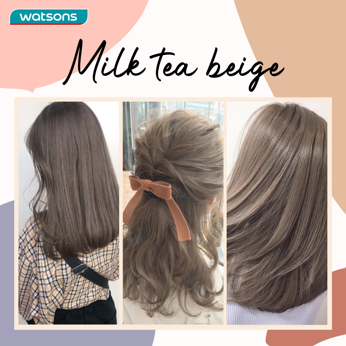 เทรนด์สีผม2020 - milk tea beige