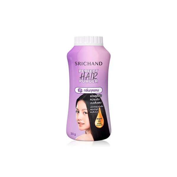 วิธีแก้ปัญหาผมมันด้วยการใช้แป้ง SRICHAND Perfect Hair Powder ช่วยดูดซับความมันส่วนเกินบนเส้นผม  