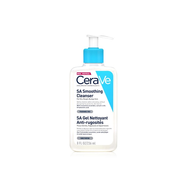 Cerave SA Smoothing Cleanser หนึ่งในสกินแคร์ผิวแพ้ง่าย