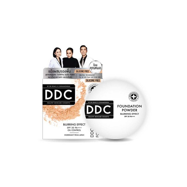 แป้งกันน้ำ กันเหงื่อ คุมมัน DDC Non Silicone Foundation Powder SPF 30 PA+++