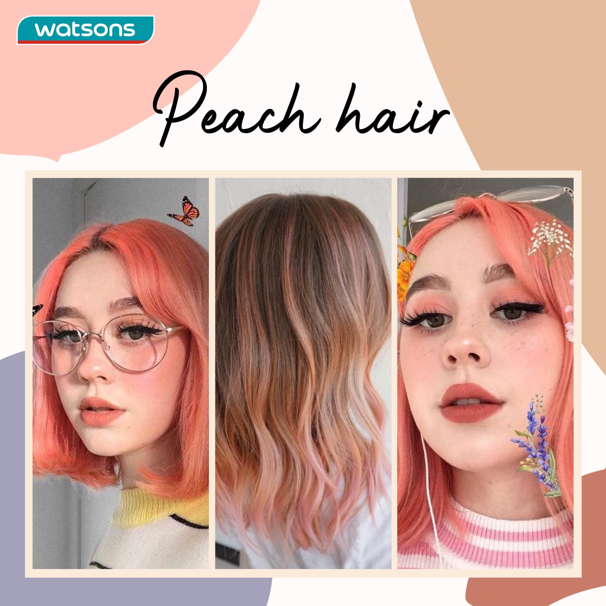 เทรนด์สีผม2020 - Peach hair