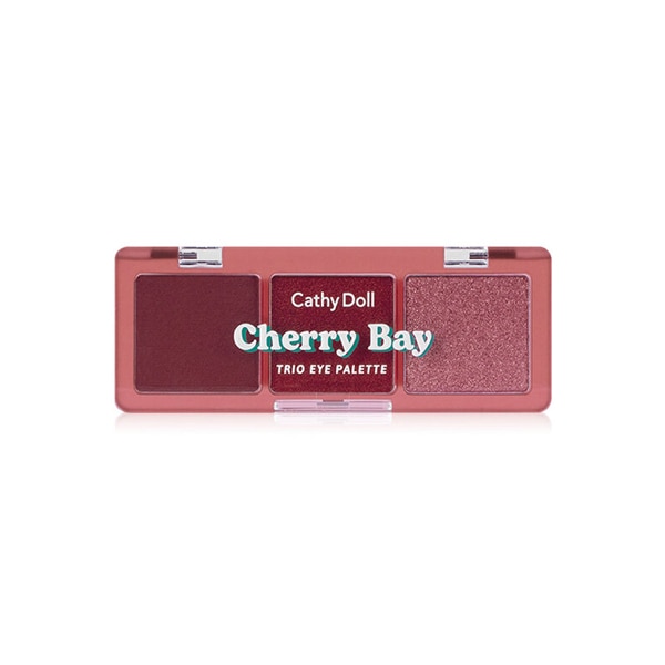 Cathy Doll Cheers Around Trio Eye Palette สี 06 Cherry Bay เครื่องสำอางแต่งหน้าฮาโลวีนช่วยเพิ่มความโดดเด่นให้กับดวงตา