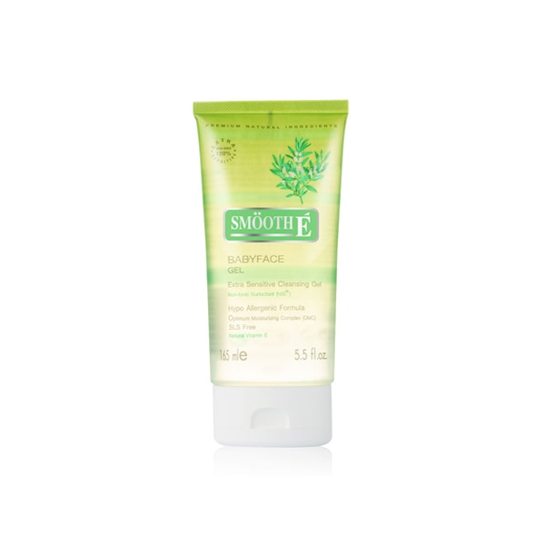 สกินแคร์ผิวแพ้ง่ายSmooth E Baby Face Gel Extra Sensitive Cleansing Gel ช่วยลดความมันส่วนเกินบนใบหน้า
