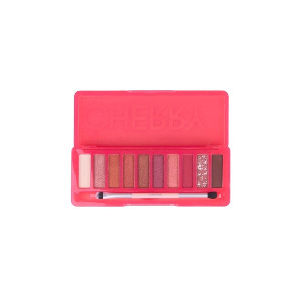 Cathy Doll Eyeshadow Palette สี Cherry เหมาะกับการแต่งหน้าโทนชมพู แดงลุค Strawberry Makeup