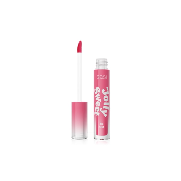 Sasi Jolly Sweet Lip Tint สี 04 Very Strawberry ลิปทินท์ติดทน เหมาะกับการแต่งหน้าโทนชมพู แดงลุค Strawberry Makeup