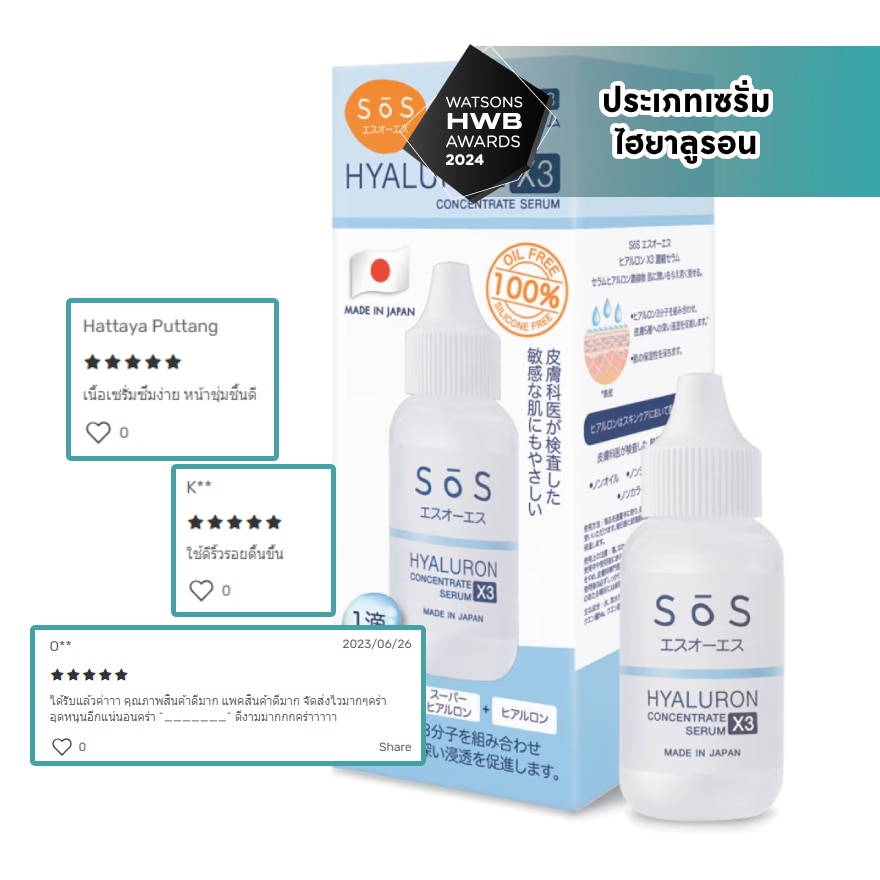 SoS Hyaluron X3 Concentrate Serum