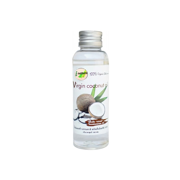  สกินแคร์สำหรับผิวแห้ง I-NATURE Extra Virgin Coconut oil Organic cold press 100 ช่วยบำรุงผิวให้ชุ่มชื้น