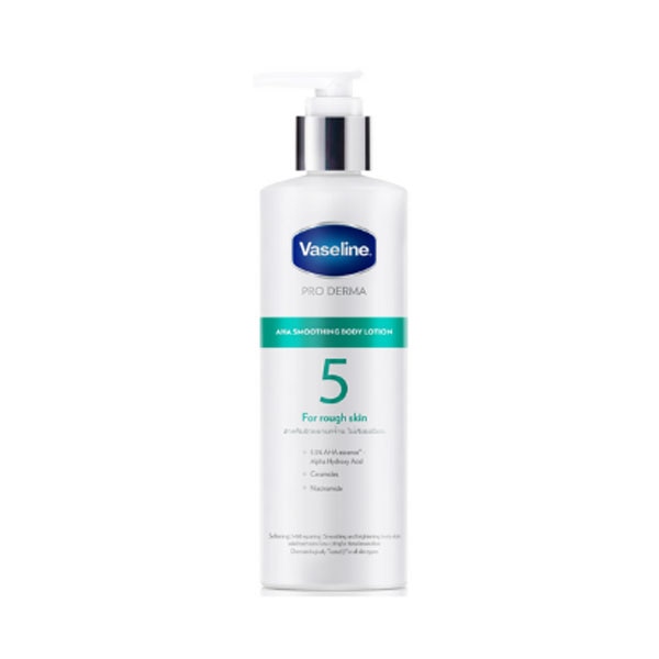 Vaseline Pro Derma AHA Smoothing Body Lotion โลชั่นทาผิวสูตรช่วยลดขนคุด