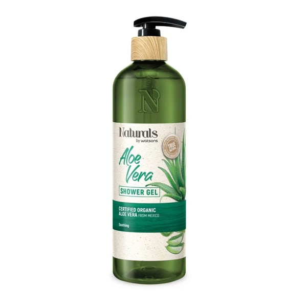  Naturals By Watsons Aloe Vera Shower Gel เจลอาบน้ำสูตร 100% Vegan จากสรรพคุณว่านหางจรเข้