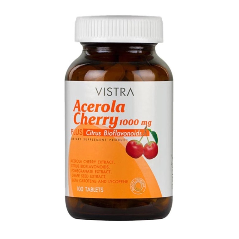 Vistra Acerola Cherry เป็นวิตามินบำรุงสายตาที่ช่วยเสริมภูมิต้านทานให้กับร่างกาย