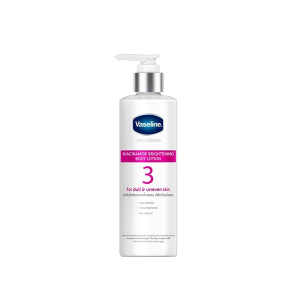 โลชั่นผิวขาว Vaseline Proderma Brightening With Niacinamide Body Lotion 3