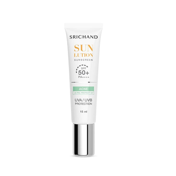 Srichand Sunlution Acne Care Sunscreen SPF50+ PA++++ สินค้าหน้าร้อนที่ปกป้องผิวจากรังสี UV