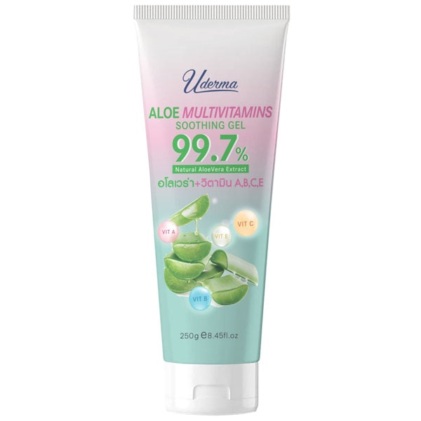 Uderma Aloe Multivitamins Soothing Gel ของใช้หน้าร้อนที่ช่วยปลอบประโลมผิวจากแสงแดด