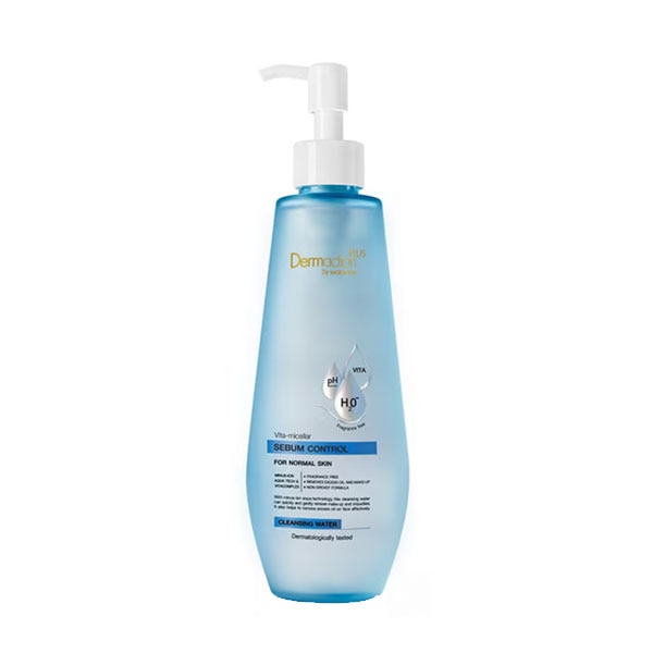 Dermaction Plus by watsons Sebum Control Cleansing Water สินค้าหน้าร้อนสูตรที่มีไมเซล่า