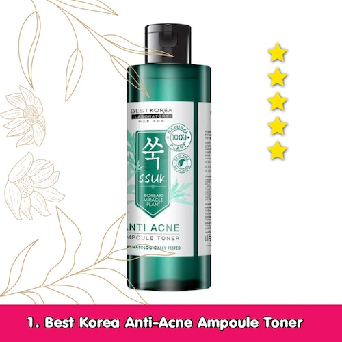  โทนเนอร์ลดสิวจาก Best Korea Anti-Acne Ampoule Toner