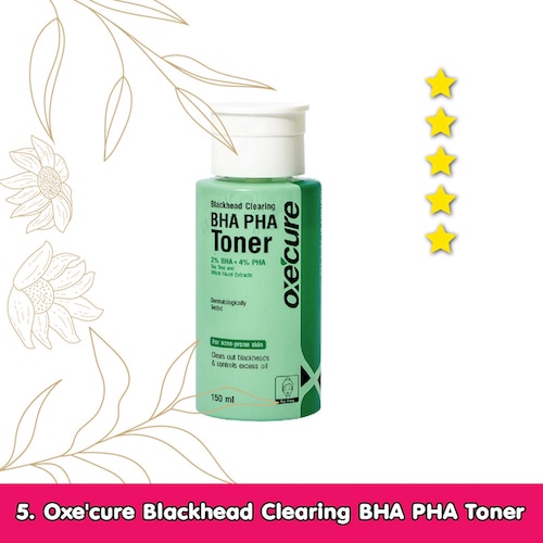 โทนเนอร์ลดสิวจาก Oxe'cure Blackhead Clearing BHA PHA Toner