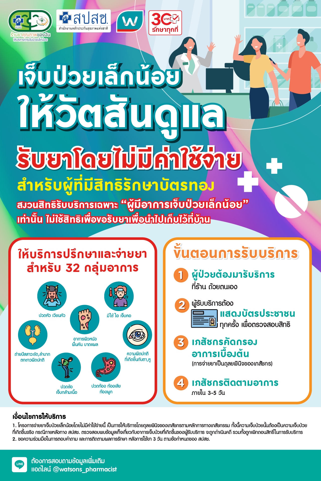 รับยาฟรีที่วัตสัน