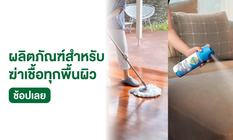 ช้อป ผลิตภัณฑ์สำหรับฆ่าเชื้อทุกพื้นผิว