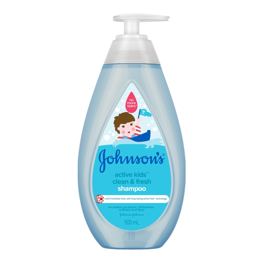 จอห์นสัน เบบี้ แชมพู แอคทีฟ เฟรช 500 มล. | Watsons.co.th
