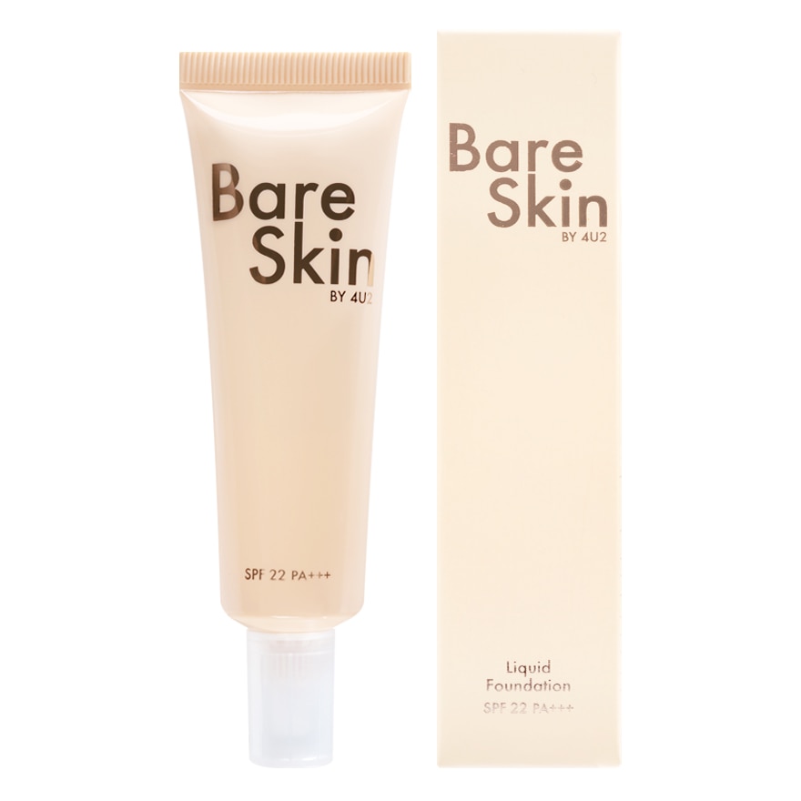 รองพื้นสำหรับคนหน้ามัน 4U2 Bare Skin Foundation SPF22 PA+++